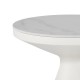 Βοηθητικό τραπέζι Coozlin Inart sintered stone σε απόχρωση λευκό μαρμάρου με λευκό μέταλλο Φ50x50εκ Βοηθητικό τραπέζι Coozlin Inart sintered stone σε απόχρωση λευκό μαρμάρου με λευκό μέταλλο Φ50x50εκ