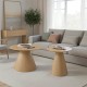Tραπέζια σαλονιού Donda mdf σετ 2τεμ. sonoma Tραπέζια σαλονιού Donda mdf σετ 2τεμ. sonoma