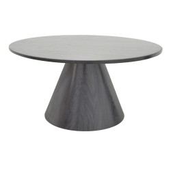 Tραπέζια σαλονιού Donda  mdf μέταλλο σετ 2τεμ. μαύρο