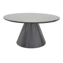 Tραπέζια σαλονιού Donda  mdf μέταλλο σετ 2τεμ. μαύρο