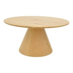 Tραπέζια σαλονιού Donda  mdf μέταλλο σετ 2τεμ. sonoma