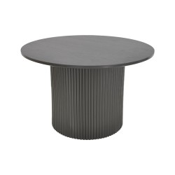 Tραπέζια σαλονιού Dovel  mdf-μεταλλο σετ 2τεμ. μαύρο