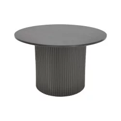 Tραπέζια σαλονιού Dovel  mdf-μεταλλο σετ 2τεμ. μαύρο