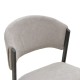 Καρέκλα Dolez  γκρι ύφασμα-πόδι μαύρο μέταλλο 49x58.5x82εκ