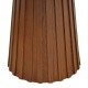 Τραπέζι Franzel  sintered stone σε όψη τραβερτίνας-mdf καρυδί Φ120x75εκ