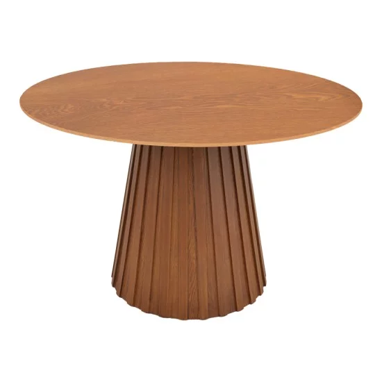 Τραπέζι Franzel  mdf καρυδί Φ120x75εκ