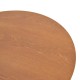 Τραπέζι Franzel  mdf καρυδί Φ120x75εκ