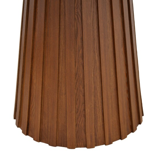 Τραπέζι Franzel  mdf καρυδί Φ120x75εκ