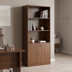 Βιβλιοθήκη γραφείου επαγγελματική Fesialo  wenge 80x40x180εκ