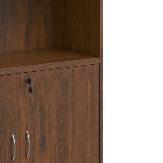 Βιβλιοθήκη γραφείου επαγγελματική Fesialo  wenge 80x40x180εκ