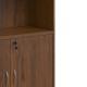 Βιβλιοθήκη γραφείου επαγγελματική Fesialo  wenge 80x40x180εκ
