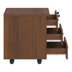Συρταριέρα τροχήλατη επαγγελματική Fesialo  wenge 39x47x52.5εκ