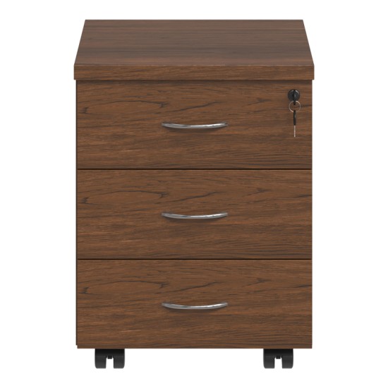 Συρταριέρα τροχήλατη επαγγελματική Fesialo  wenge 39x47x52.5εκ
