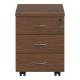 Συρταριέρα τροχήλατη επαγγελματική Fesialo  wenge 39x47x52.5εκ