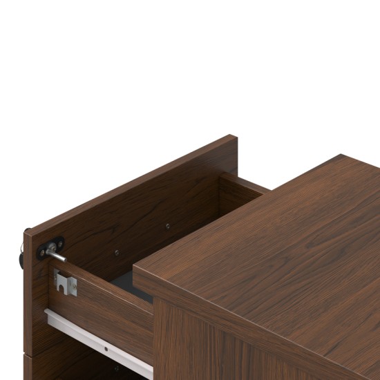 Συρταριέρα τροχήλατη επαγγελματική Fesialo  wenge 39x47x52.5εκ