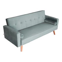 Καναπές-κρεβάτι Success  3θέσιος βελούδο σε μέντα απόχρωση 190x80x84εκ