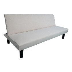 Καναπές κρεβάτι Kedran  3θέσιος μπεζ ύφασμα 166x75,5x70εκ