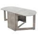 Τραπέζι Nadine pakoworld πολυμορφικό-επεκτεινόμενο χρώμα γκρι antique 160x80x76.5εκ Model: 049-000059