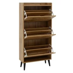 Παπουτσοθήκη Thelma  12 ζεύγων oak 60x23.8x131.6εκ