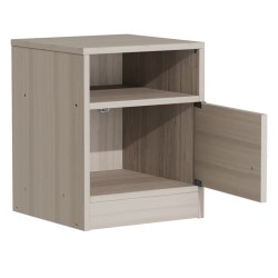 Κομοδίνο Foly  με ένα ντουλάπι γκρι oak 40x40x50εκ Model: 049-000070