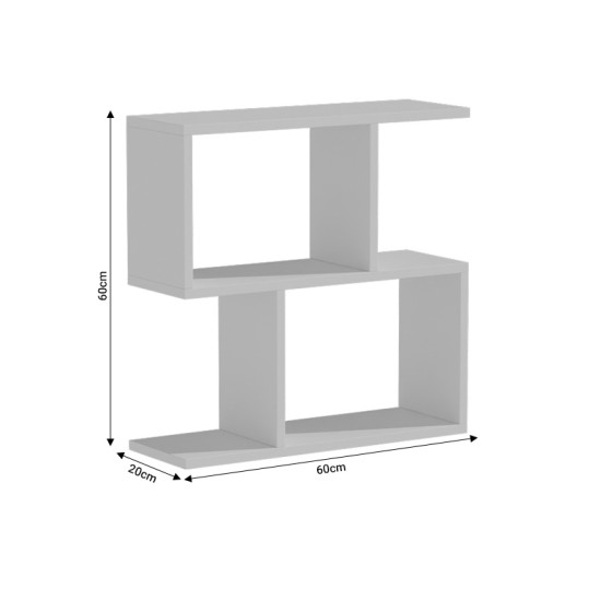 Βοηθητικό τραπέζι Kora  μελαμίνης λευκό 60x20x60εκ Model: 049-000084