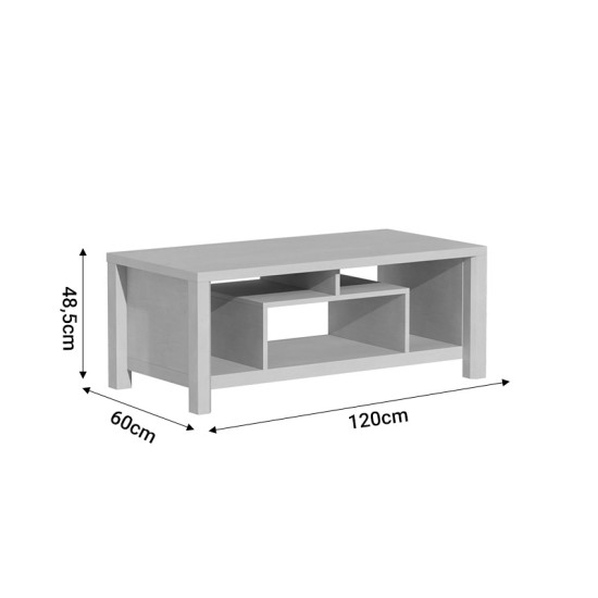 Τραπέζι σαλονιού Tracy  sonoma 120x60x48.5εκ Model: 049-000096