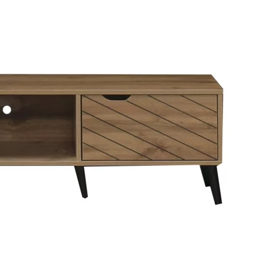 Έπιπλο τηλεόρασης Thelma  oak μελαμίνης 150x40x41.6εκ