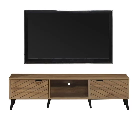 Έπιπλο τηλεόρασης Thelma  oak μελαμίνης 150x40x41.6εκ