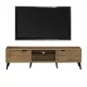 Έπιπλο τηλεόρασης Thelma  oak μελαμίνης 150x40x41.6εκ