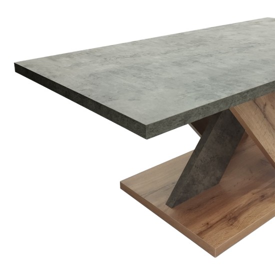 Τραπέζι σαλονιού Solange σε γκρι-sonoma απόχρωση 110x55x47.5εκ Τραπέζι σαλονιού Solange σε γκρι-sonoma απόχρωση 110x55x47.5εκ