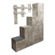 Έπιπλο εισόδου Nenich σε γκρι oak απόχρωση 150x37x180εκ Έπιπλο εισόδου Nenich σε γκρι oak απόχρωση 150x37x180εκ
