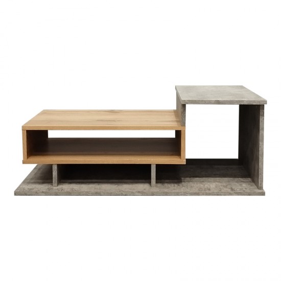 Τραπέζι σαλονιού Nuvele  σε γκρι antique-sonoma απόχρωση 90x50x35εκ