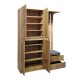 Έπιπλο εισόδου Zomie σε oak απόχρωση 131x41.5x180.4εκ Έπιπλο εισόδου Zomie σε oak απόχρωση 131x41.5x180.4εκ