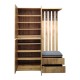 Έπιπλο εισόδου Zomie σε oak απόχρωση 131x41.5x180.4εκ Έπιπλο εισόδου Zomie σε oak απόχρωση 131x41.5x180.4εκ