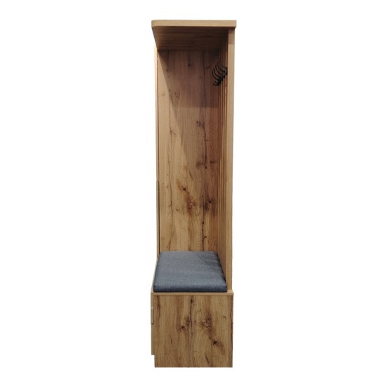 Έπιπλο εισόδου Zomie σε oak απόχρωση 131x41.5x180.4εκ Έπιπλο εισόδου Zomie σε oak απόχρωση 131x41.5x180.4εκ