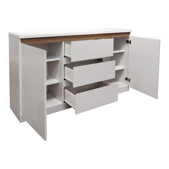 Μπουφές Chiemo  σε φυσική απόχρωση 160x40x93.6εκ