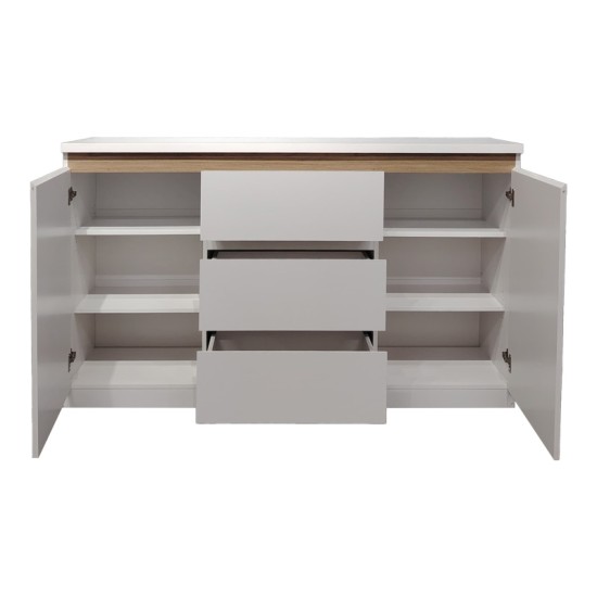Μπουφές Chiemo  σε φυσική απόχρωση 160x40x93.6εκ