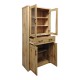 Βιτρίνα-ντουλάπα Nisso  σε oak απόχρωση 80x40x183.5εκ