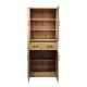 Βιτρίνα-ντουλάπα Nisso  σε oak απόχρωση 80x40x183.5εκ