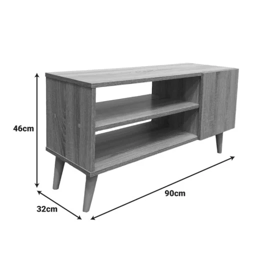Έπιπλο τηλεόρασης Orianne  σε sonoma απόχρωση 90x32x46εκ