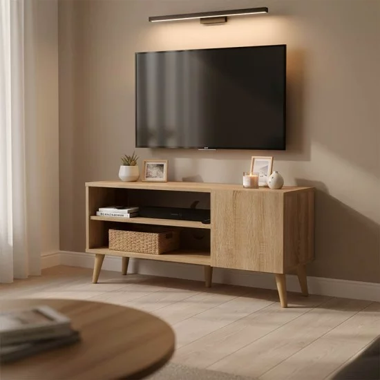 Έπιπλο τηλεόρασης Orianne  σε sonoma απόχρωση 90x32x46εκ