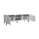 Έπιπλο τηλεόρασης Kemvio   sonoma-λευκό 120x38x44εκ