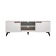 Έπιπλο τηλεόρασης Kemvio   sonoma-λευκό 120x38x44εκ