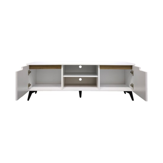 Έπιπλο τηλεόρασης Kemvio   sonoma-λευκό 120x38x44εκ