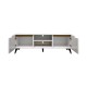 Έπιπλο τηλεόρασης Kemvio   sonoma-λευκό 120x38x44εκ