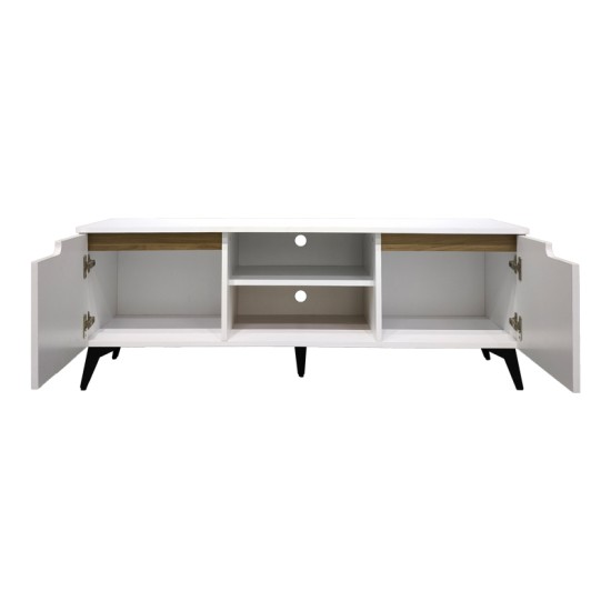 Έπιπλο τηλεόρασης Kemvio   sonoma-λευκό 150x38x44εκ