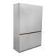 Ντουλάπα τρίφυλλη Merzia   sonoma-λευκό 120x46.5x183εκ