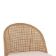Σκαμπό μπαρ Kace φυσικό pe rattan-φυσικό ύφασμα-φυσικό μέταλλο 43x55x102εκ Σκαμπό μπαρ Kace φυσικό pe rattan-φυσικό ύφασμα-φυσικό μέταλλο 43x55x102εκ
