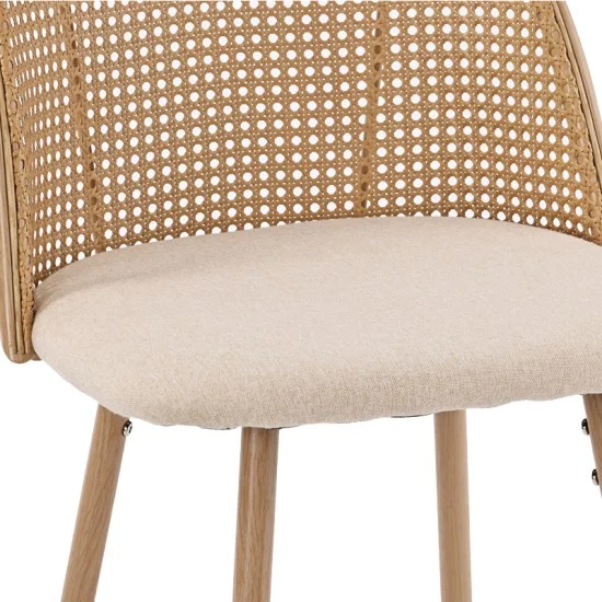Σκαμπό μπαρ Kace φυσικό pe rattan-φυσικό ύφασμα-φυσικό μέταλλο 43x55x102εκ Σκαμπό μπαρ Kace φυσικό pe rattan-φυσικό ύφασμα-φυσικό μέταλλο 43x55x102εκ