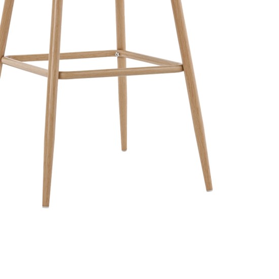 Σκαμπό μπαρ Kace φυσικό pe rattan-φυσικό ύφασμα-φυσικό μέταλλο 43x55x102εκ Σκαμπό μπαρ Kace φυσικό pe rattan-φυσικό ύφασμα-φυσικό μέταλλο 43x55x102εκ